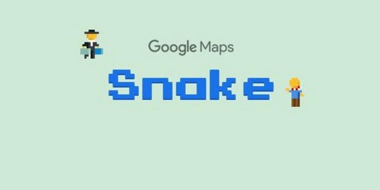 Zum 1. April: „Snake“ auf Google Maps spielen