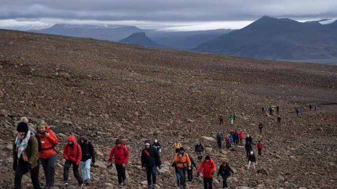 Island beerdigt seinen ersten abgeschmolzenen Gletscher