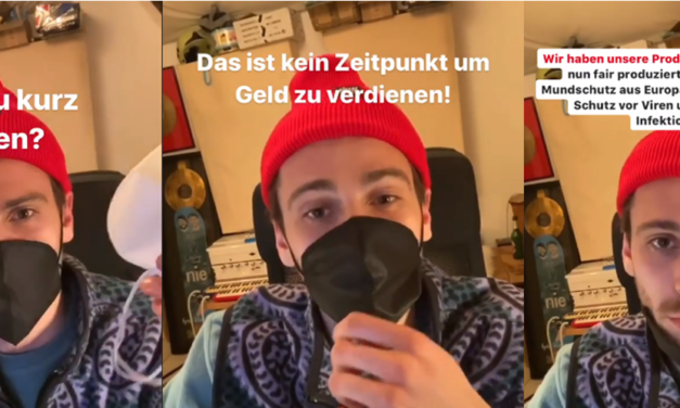 Youtuber Fynn Kliemann verkauft jetzt Mundschutze