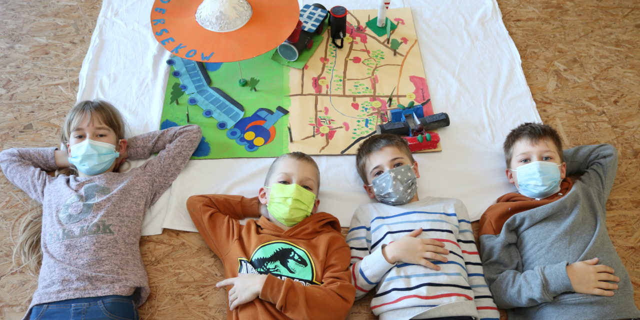 Dersekow: Kinder basteln Ufo für den Schulweg